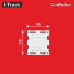 Hacker-Model HCT9450G - H0 - Strassenbau Verbindungs-Segment U, 110 × 100 mm (4 Stück)